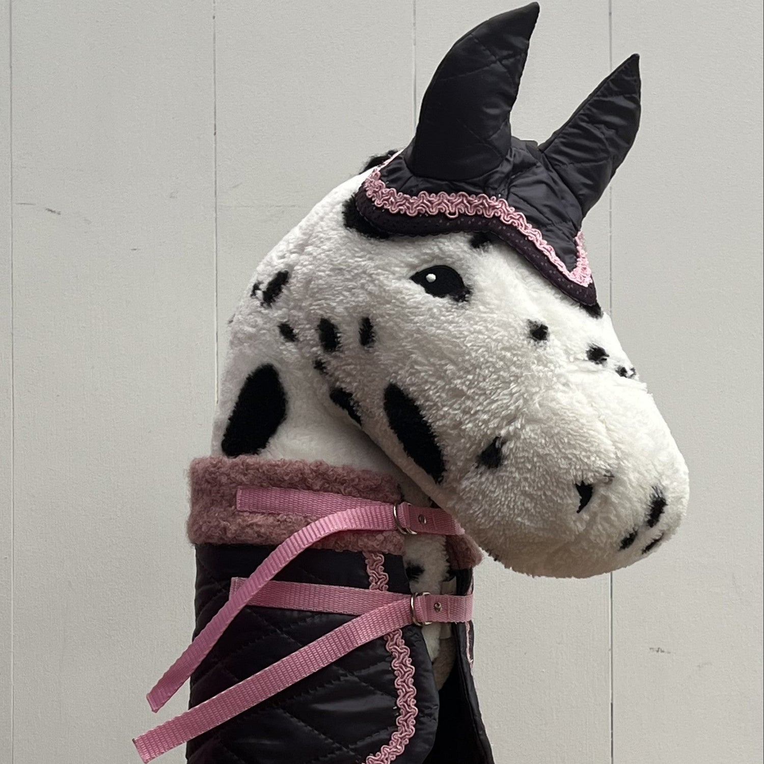 Oornetje paars met roze glitter bandje