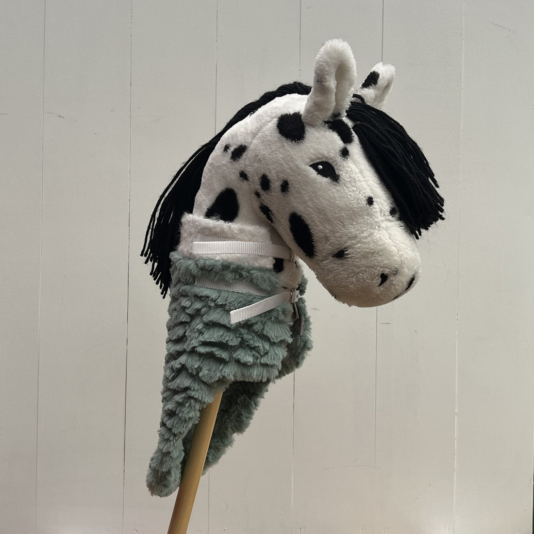 Dekentje kort By Astrup / Stip de pony groen stof heeft een schulp