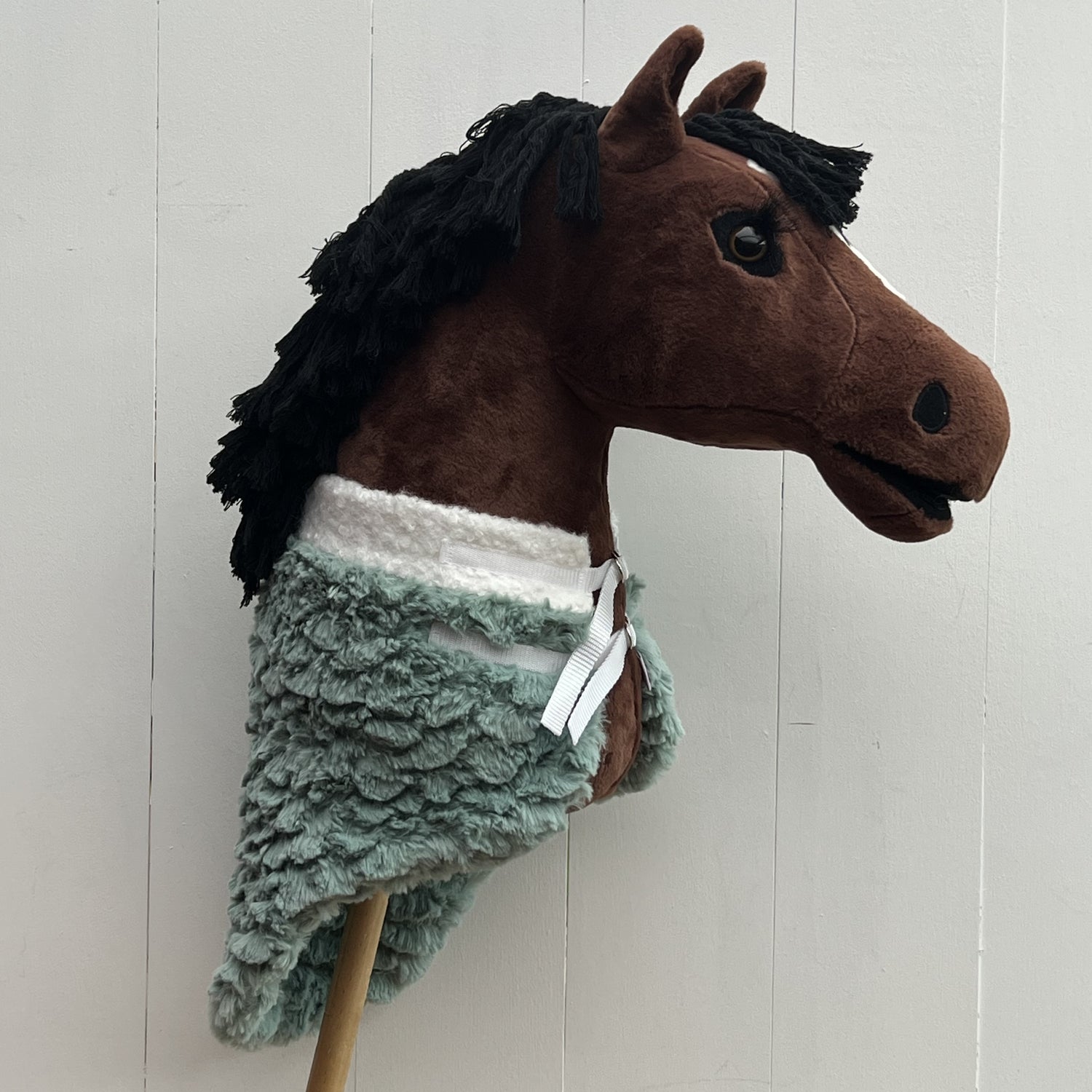 Dekentje kort LeMieux groen stof heeft een schulp