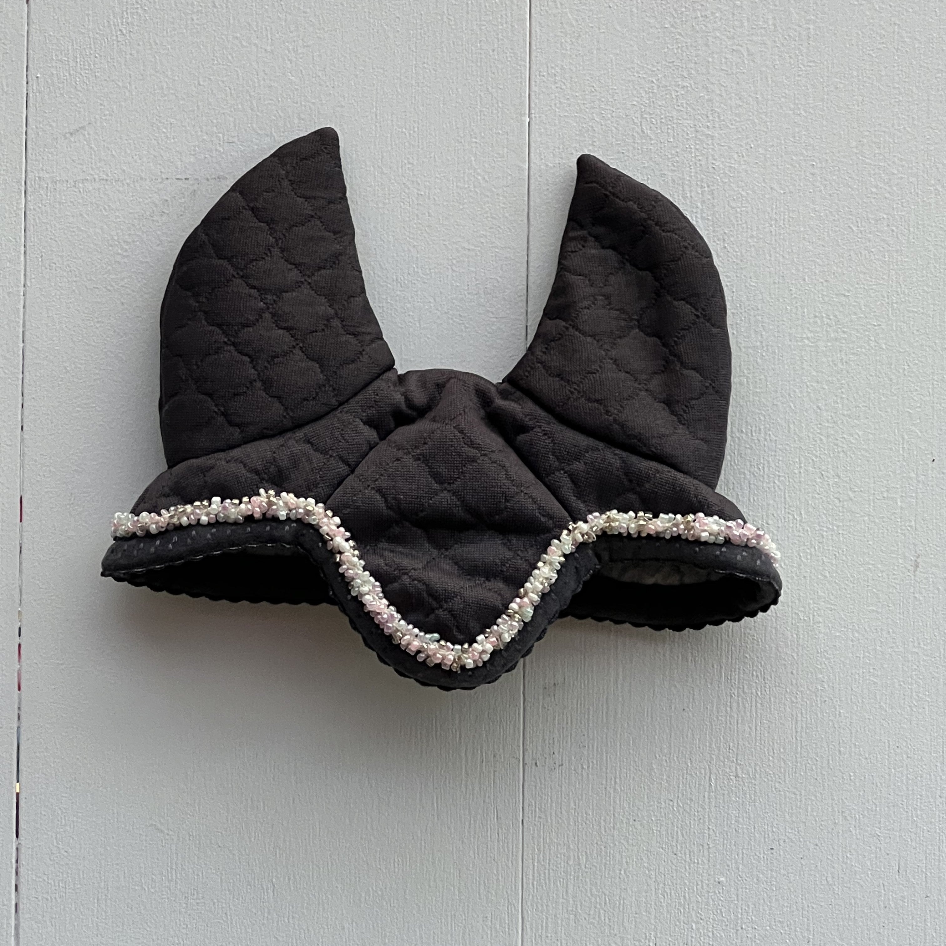 Dekentje kort paars/grijs + oorntje