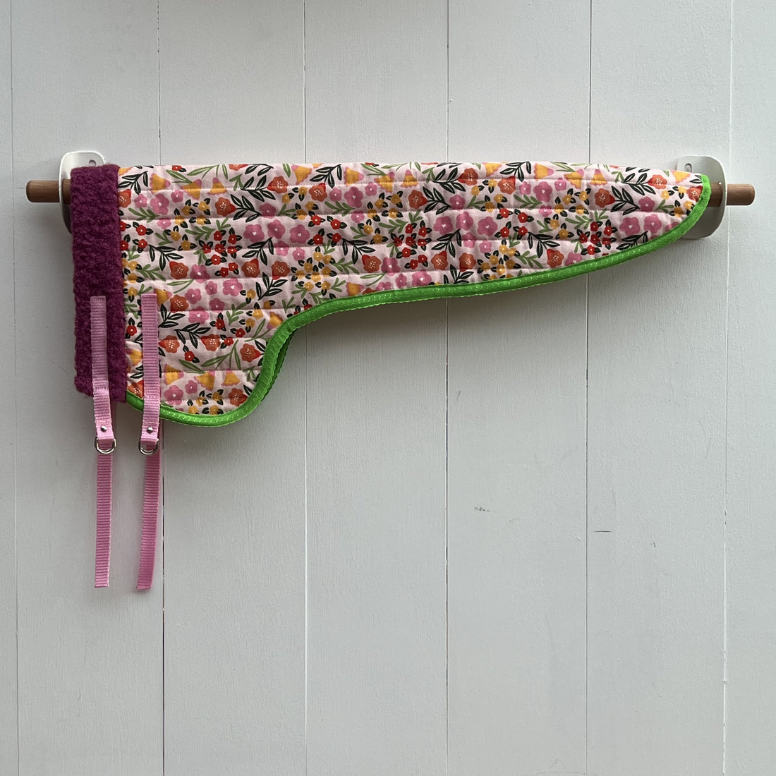 dekentje lang gekleurd met bloemen