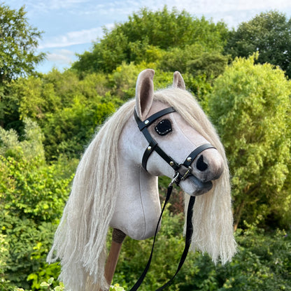 Hobbyhorse pony creme kleurig met mohair manen