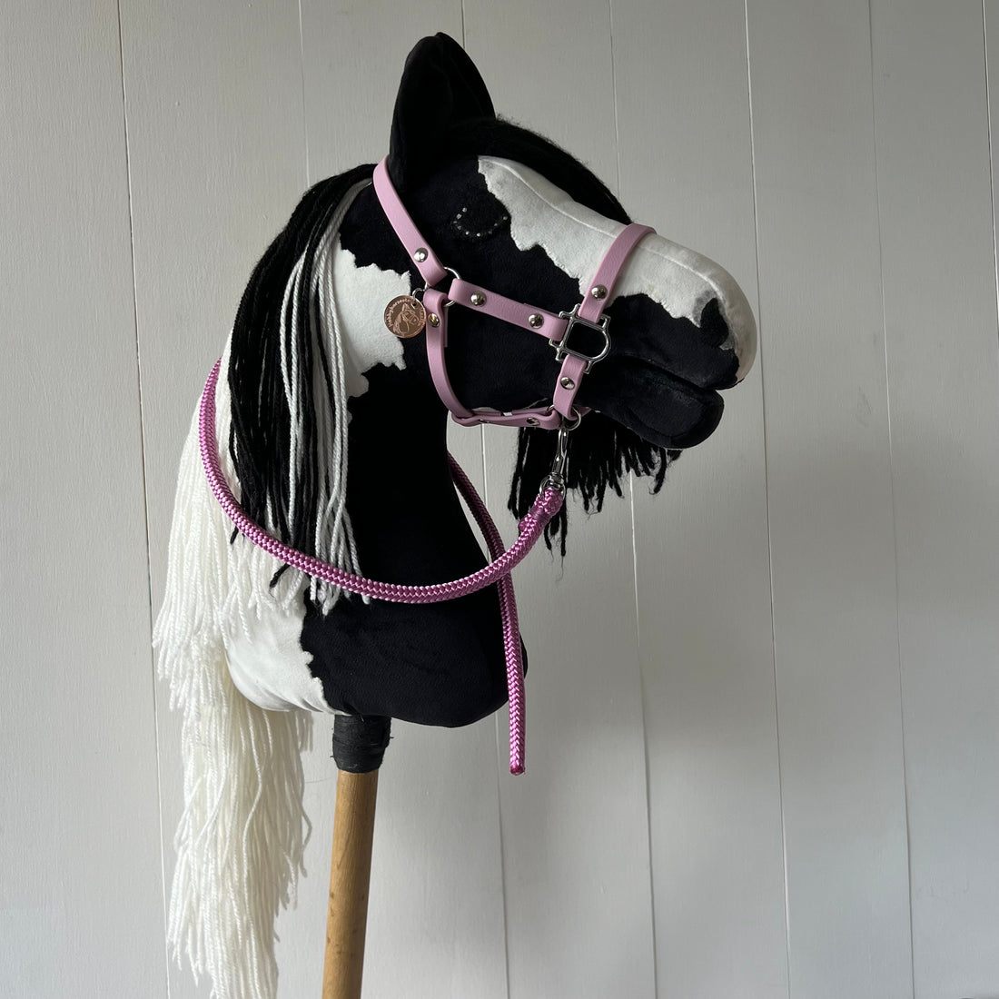 Halster / bitloos hoofdstel, maat M, lila band glad