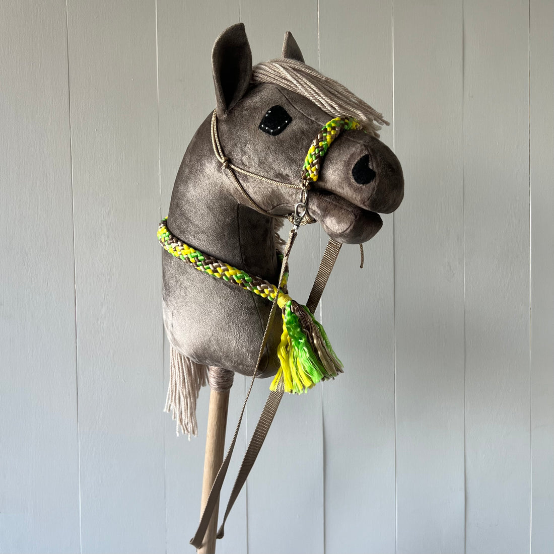 Touwsetje multi colour geel / groen / bruin / beige