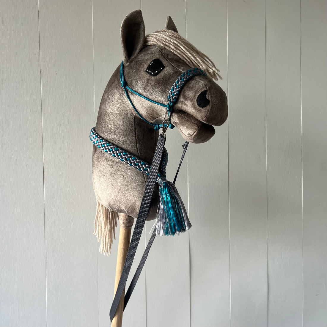 Touwsetje grijs / petrol