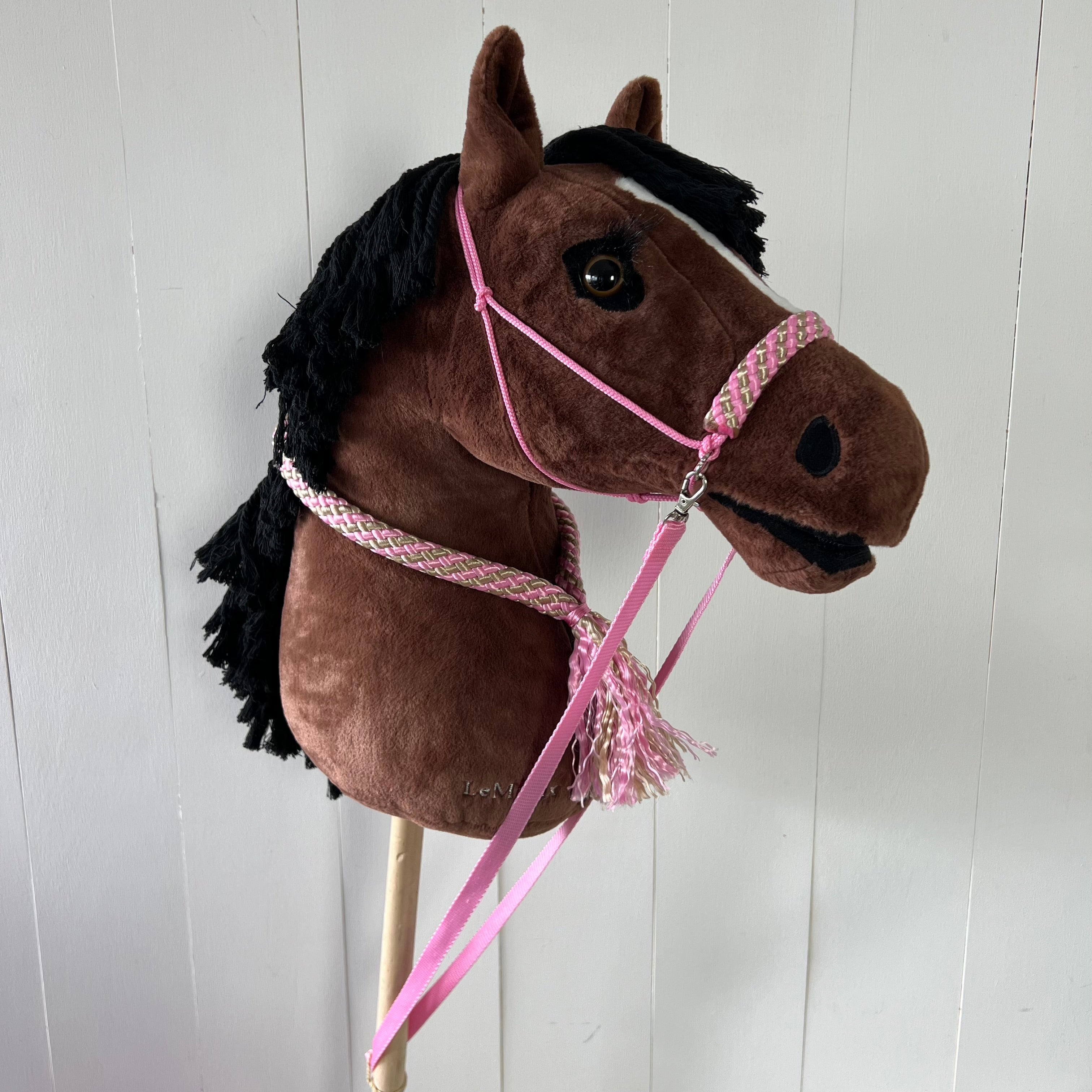 Touwsetje voor LeMieux multi-colour roze / beige