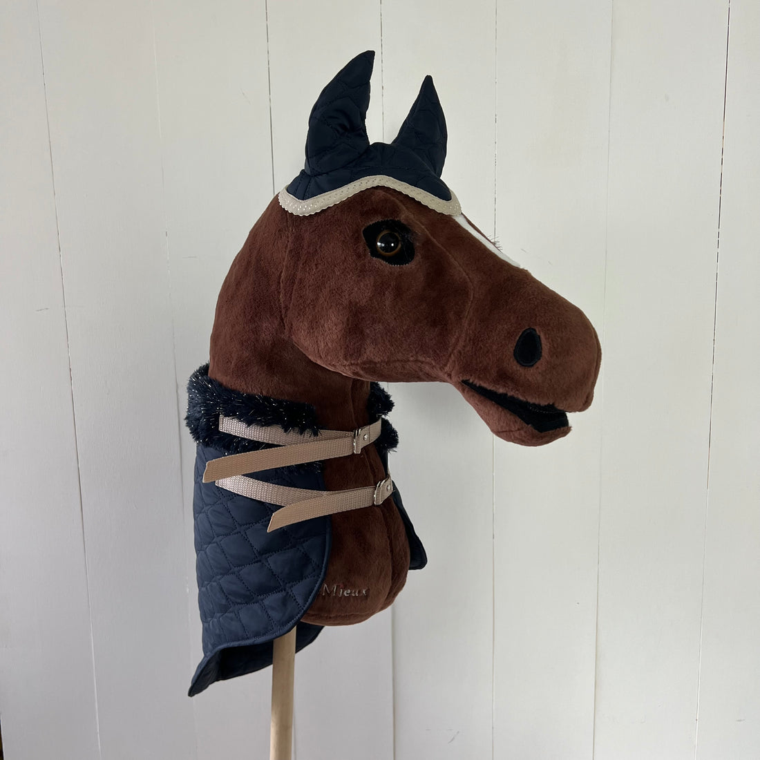 Dekentje kort LesMileux donker blauw