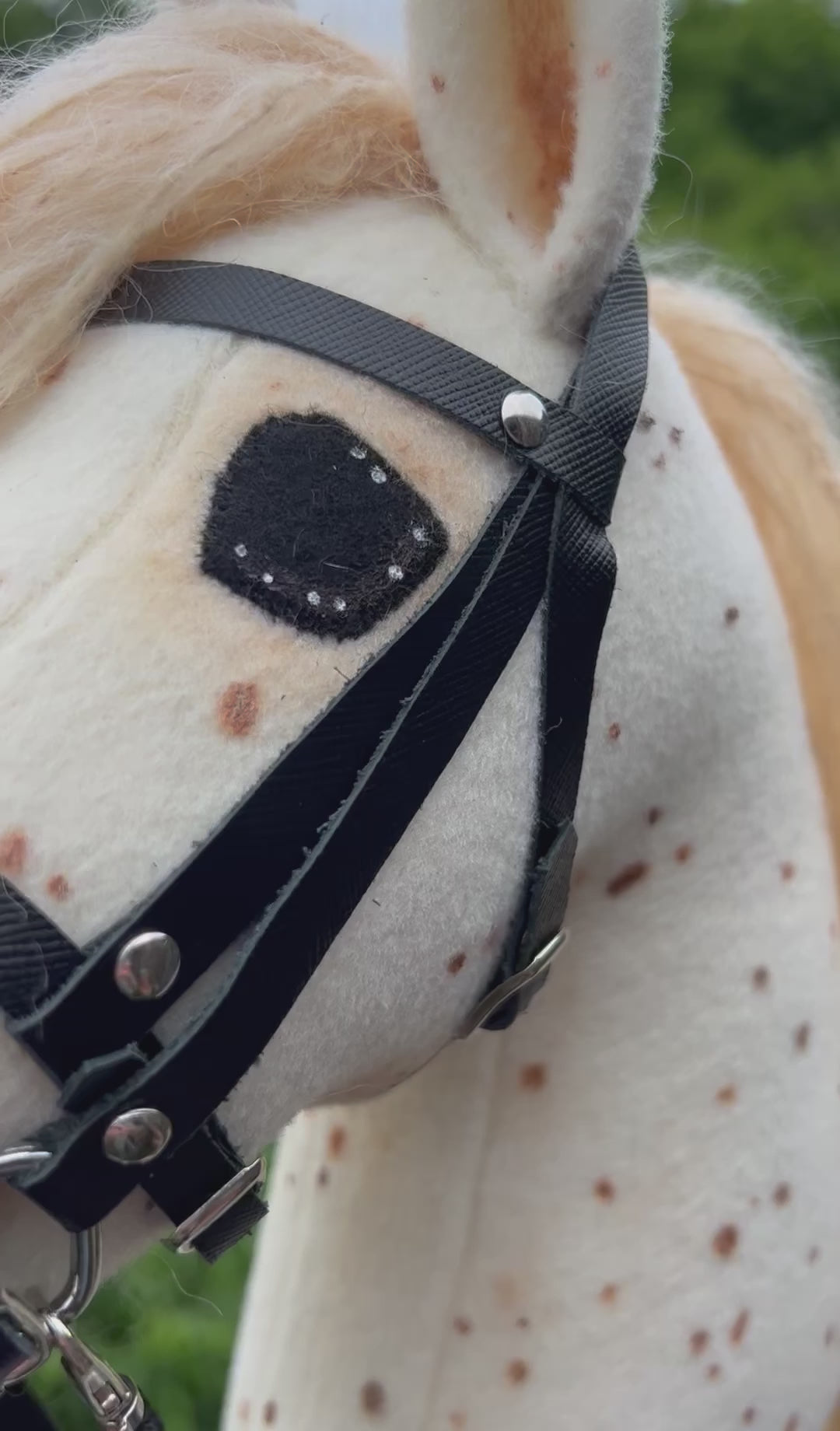 Hobbyhorse model Pony stip, met Engels hoofdstel